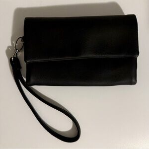 Black Trifold Wallet Wristlet Coin Purse by Wild Fable